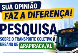 Pesquisa vai avaliar qualidade, acessibilidade e gratuidade do transporte coletivo de Arapiraca
