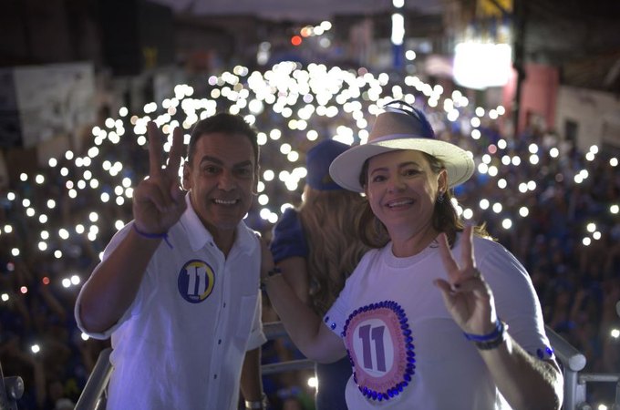 Milhares de mulheres tomam as ruas de São Sebastião em apoio à Charles Pacheco prefeito e Patrícia vice (PP)