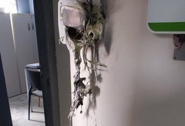 Caixa de energia solar pega fogo em unidade do SESI em Craíbas
