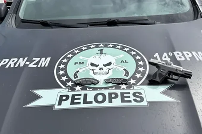 Suspeito de roubos é preso com arma durante abordagem policial no interior de Alagoas