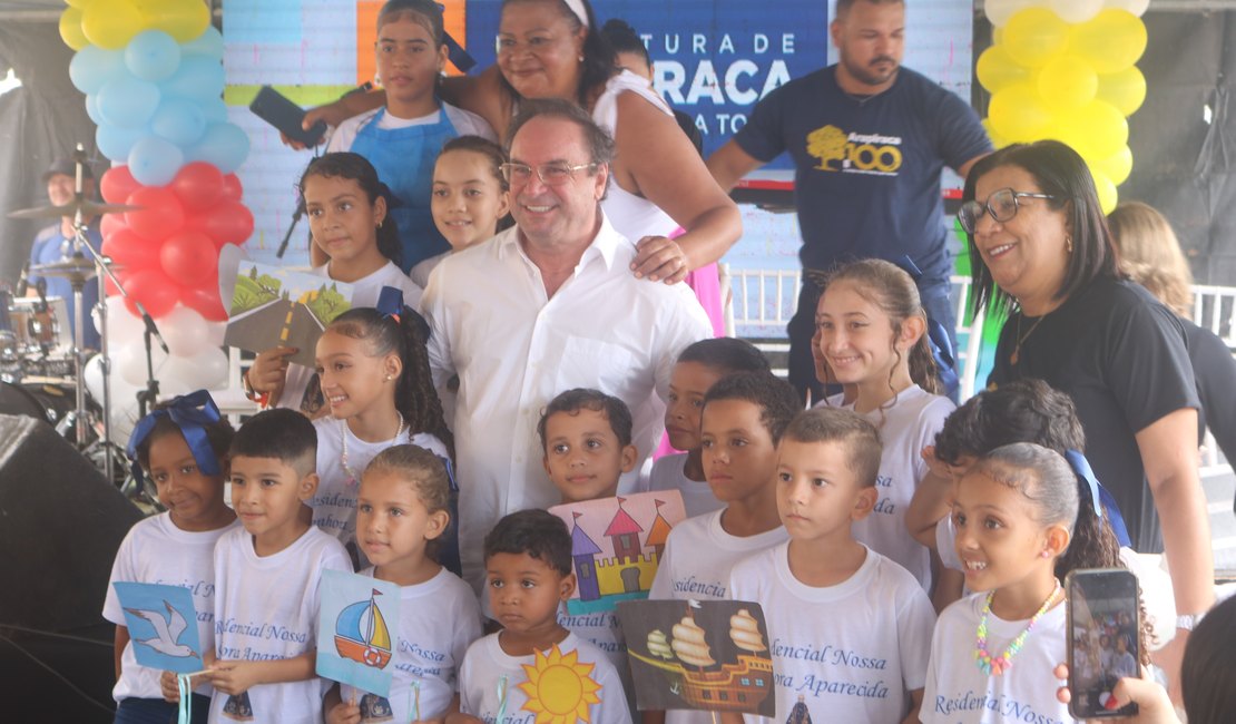 Prefeito Luciano Barbosa inaugura Creche no Conjunto Nossa Senhora Aparecida, em Arapiraca; assista