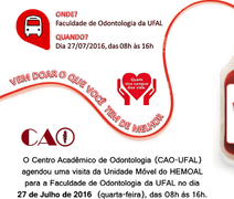 Estudantes da Ufal se mobilizam em campanha para doação de sangue