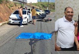 Mototaxista morre em grave acidente entre carro e moto na AL-210, em Rio Largo