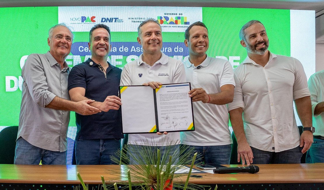 Governador Paulo Dantas e ministro Renan Filho autorizam início da duplicação da BR-104 em Alagoas