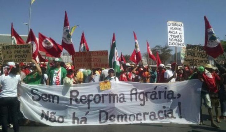 Em Brasília, protesto contra o governo Temer pede novas eleições