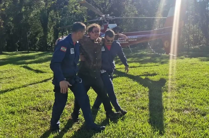 Trilheiro é achado com vida quase uma semana após desaparecer ao subir morro em SC