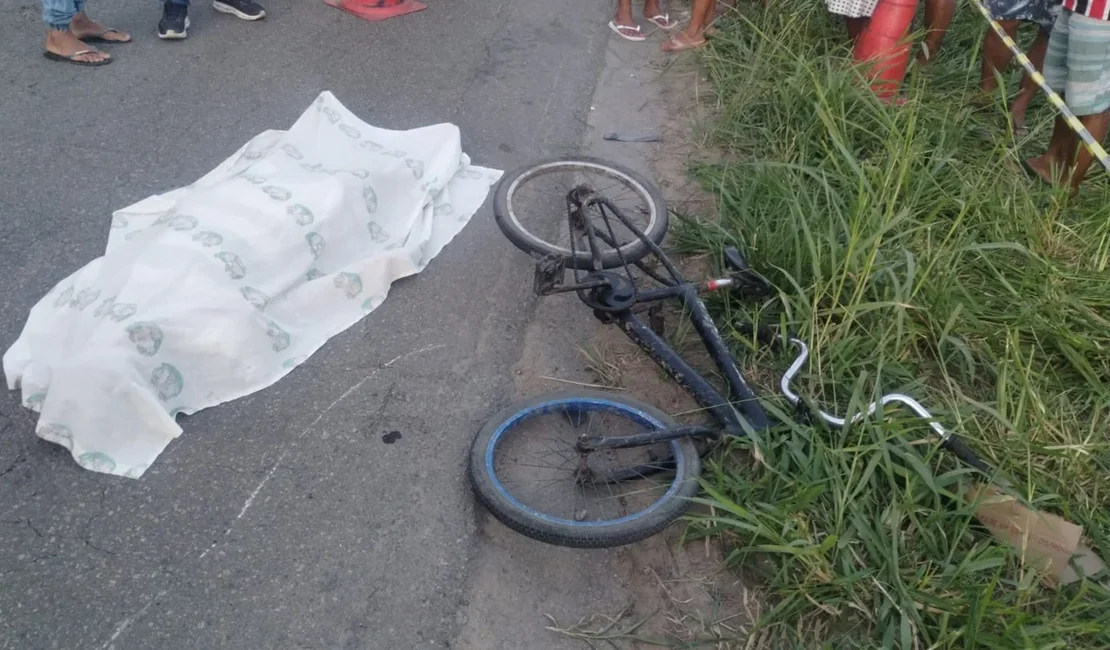 Ciclista é atropelado e morto por motorista de picape em Cajueiro