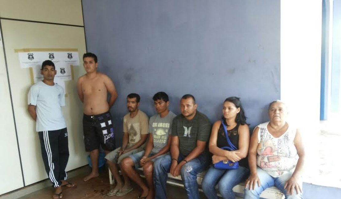 Operação policial prende seis suspeitos de crimes em Arapiraca