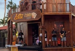 Grupo de pagode arapiraquense Gingado anima fim de tarde no Rancho do Maia