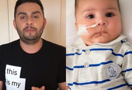 Mano Walter pede ajuda para tratamento milionário de bebê com doença degenerativa