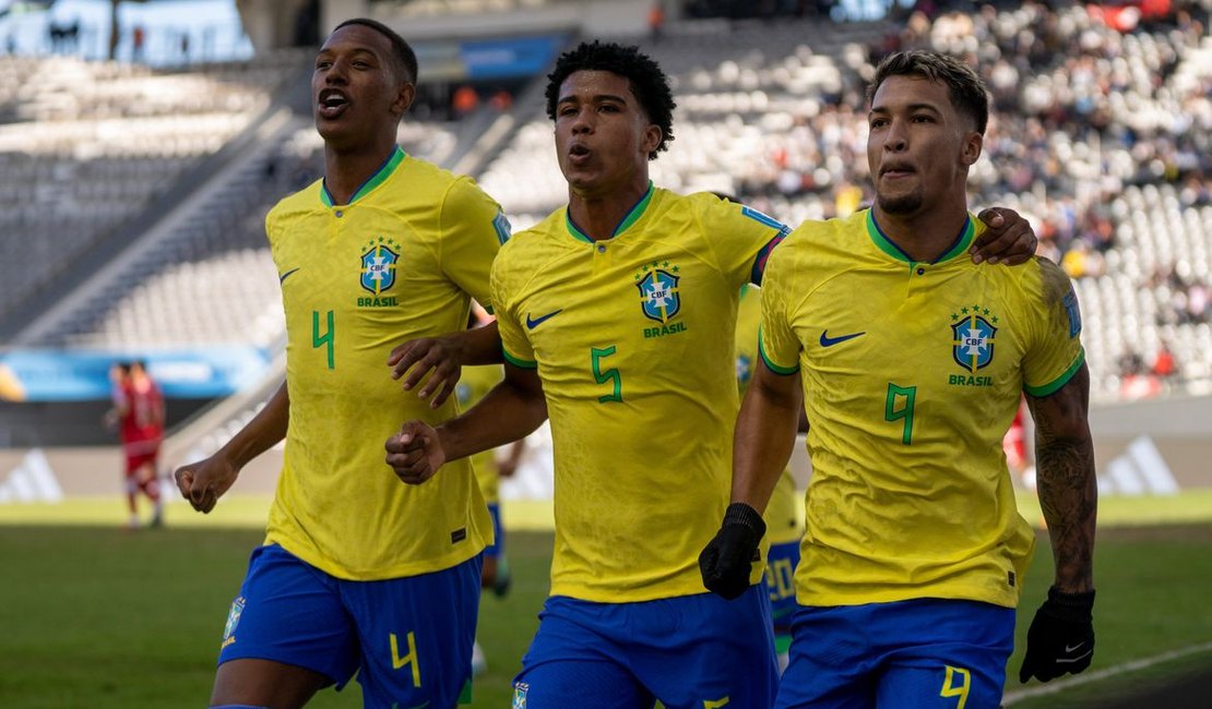 Brasil vence a Tunísia por  4 a 1 e avança às quartas do Mundial Sub-20