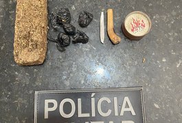 Após tentar se desfazer de droga e mentir sobre endereço, homem é preso por tráfico no interior de AL