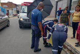 Ciclista fica ferida após ser atingida por motocicleta, em Arapiraca