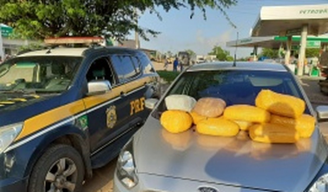 PRF prende um homem e apreende mais de 10kg de maconha no Sertão de Alagoas