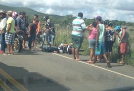 Jovem é assassinado a tiros na AL 115 quando trafegava em uma motocicleta