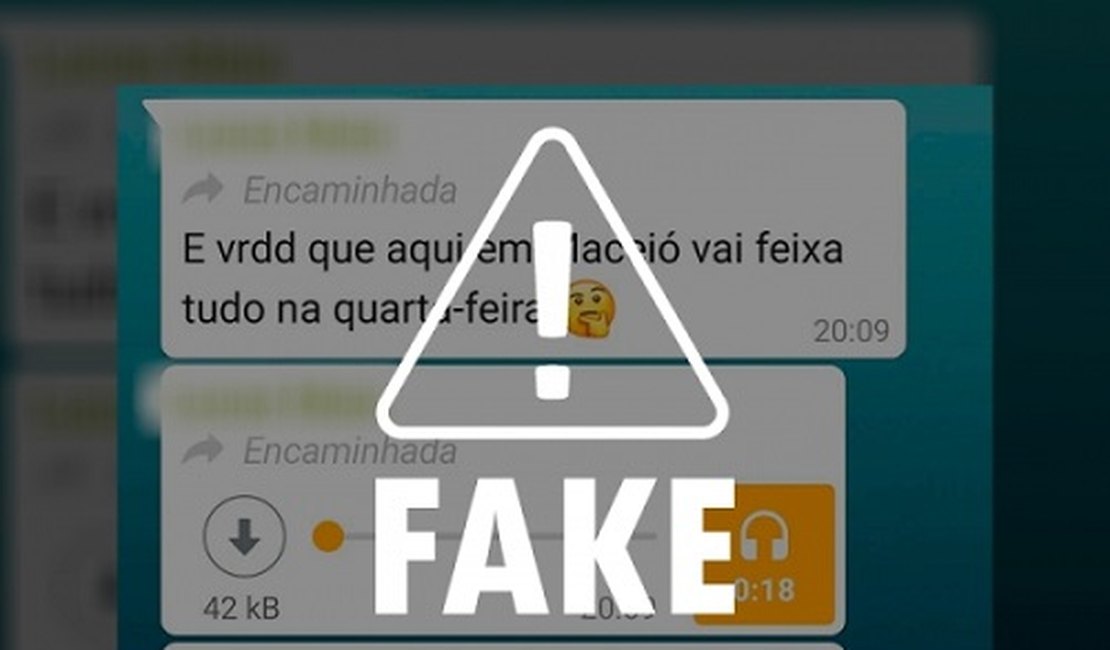 É falso que supermercados fecharão a partir de quarta-feira em municípios alagoanos