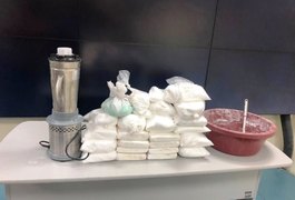 Operação apreende 20 quilos de cocaína avaliados em R$ 1 milhão em Arapiraca e São Sebastião