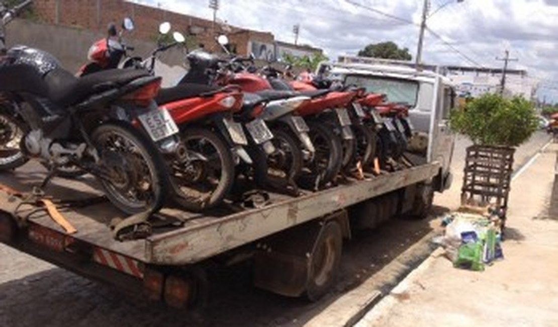 Em oito dias, foram recolhidos 160 veículos durante operações em Arapiraca