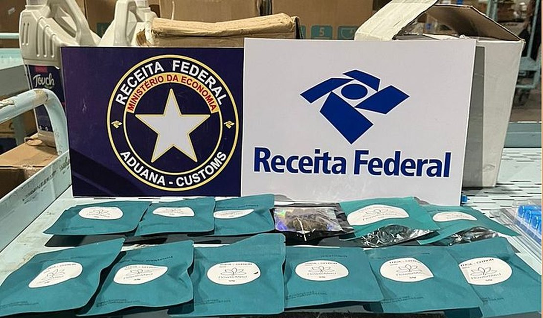 Receita Federal apreende maconha e peixes vivos em operação realizada em Maceió