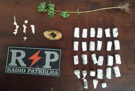 Três jovens são detidos com maconha e crack em Arapiraca