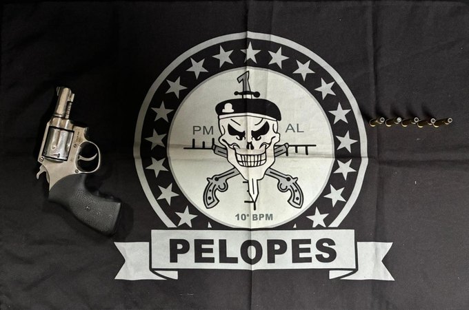 PM-AL prende homem por porte ilegal de arma e recupera motocicleta furtada no Agreste