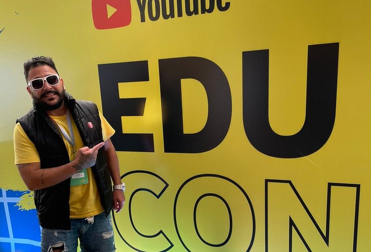 Beto Brito representa Alagoas no Educon, evento do Youtube para criadores de conteúdo de educação