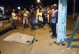 Jovem morre ao colidir moto em poste na zona rural de Arapiraca