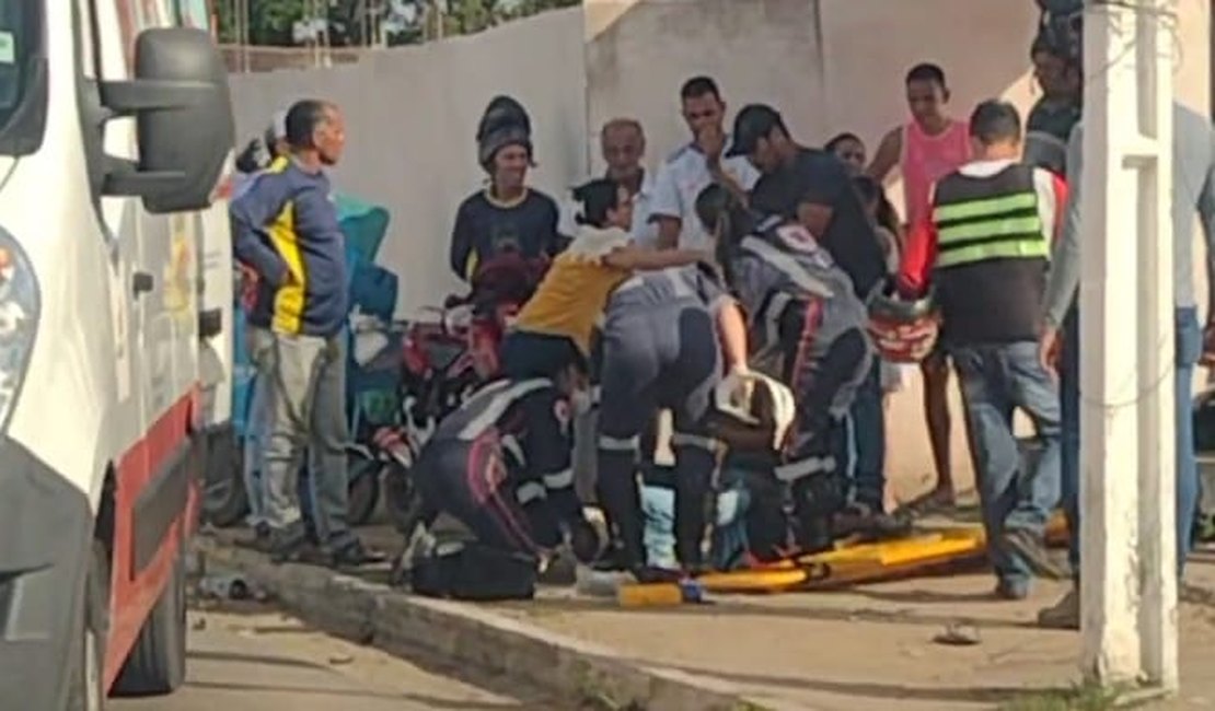 Vendedor de picolé que estava encerrando dia de trabalho fica gravemente ferido após colisão em Arapiraca