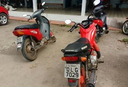Menores são apreendidos com motos roubadas em Arapiraca