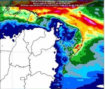 Inmet informa que chuvas intensas continuam no leste da Região Nordeste até o fim de semana