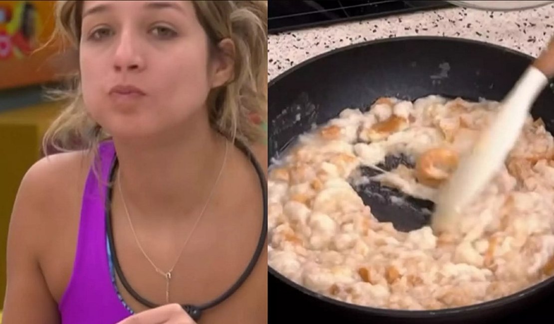 Samira prepara strogonoff com pão, água e rapadura no BBB e público reage: 'Que nojeira'