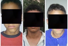 Três menores são apreendidos com moto furtada desmontada, em Girau do Ponciano