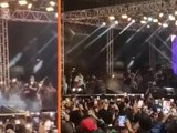 Estrutura desaba durante show de Amado Batista e deixa feridos