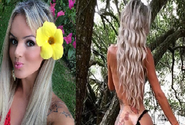Thalita Zampirolli tira parte de baixo do biquíni e provoca seguidores