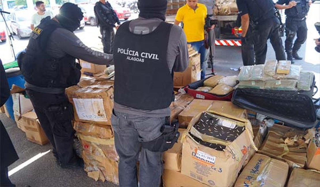 Investigações da DRN apreendem mais de 2,5 toneladas de drogas em 2017