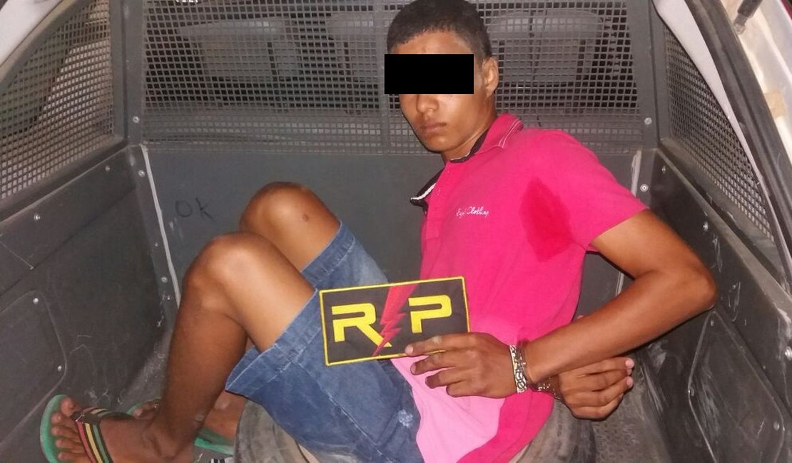 Menor é apreendido após praticar roubo no bairro Novo Horizonte, em Arapiraca