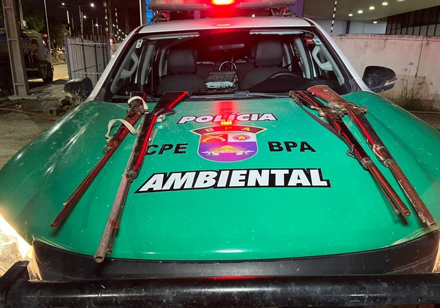 Batalhão Ambiental apreende quatro espingardas usadas em caça ilegal