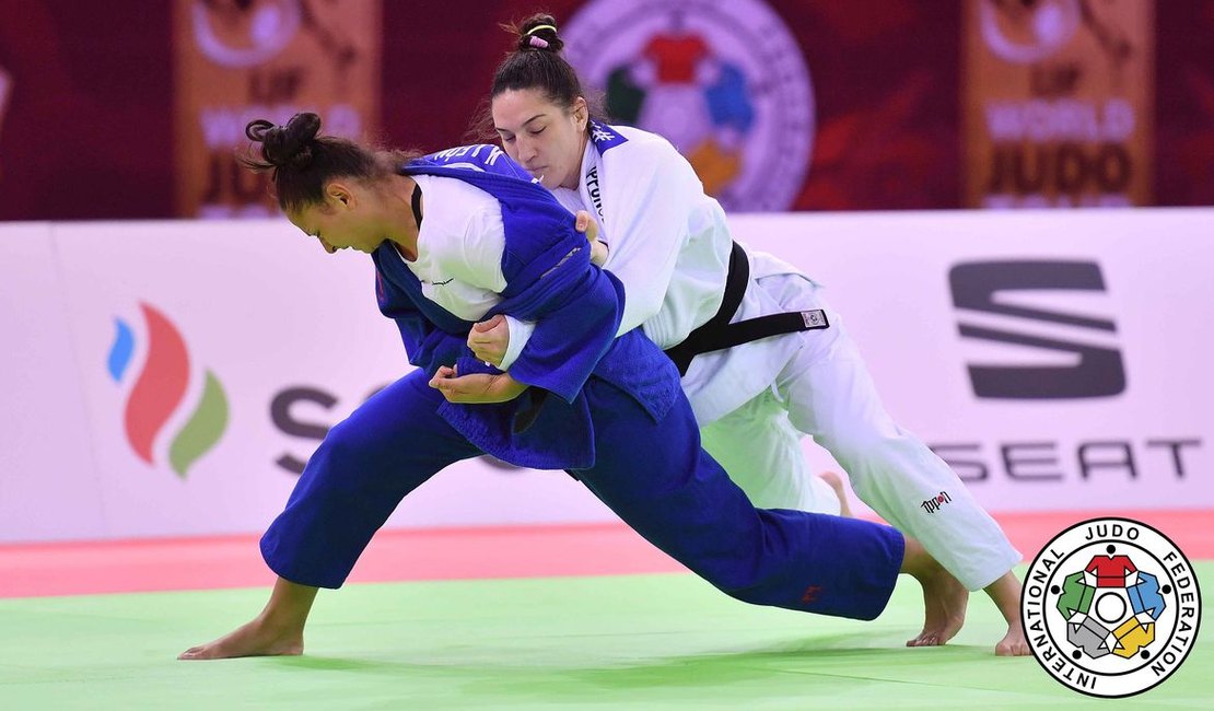 Com Ippon relâmpago, brasileira ﻿Mayra Aguiar conquista o bronze no Grand Slam de Budapeste