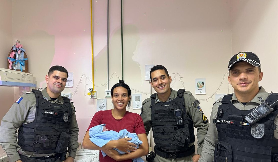 Policiais militares do 3° BPM realizam parto de emergência às margens da AL-115, em Arapiraca