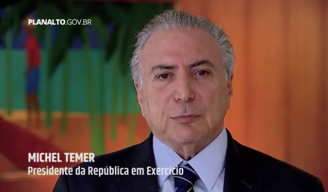 Michel Temer faz vídeo para tranquilizar atletas e turistas sobre Olimpíada