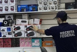 Operação apreende caixas de som e carregadores falsos em Alagoas e em mais 2 estados