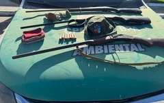 BPA apreende armas, resgata aves silvestres e flagra caça ilegal em Alagoas