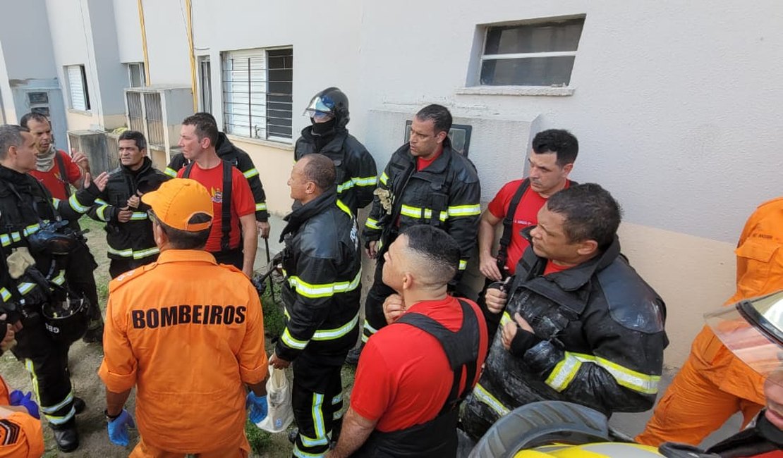 Criança vítima de incêndio em apartamento em Maceió morre no HGE