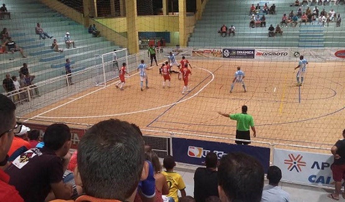 Jogos de futsal movimentam Ginásio Municipal João Paulo II em Arapiraca