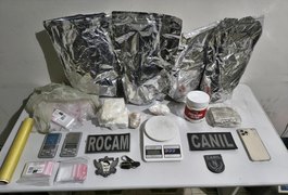 PM-AL apreende 25 armas e quase 22 quilos de drogas em uma semana