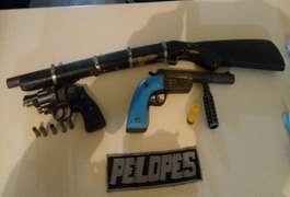 Polícia Militar apreende cinco armas de fogo em Santana do Ipanema
