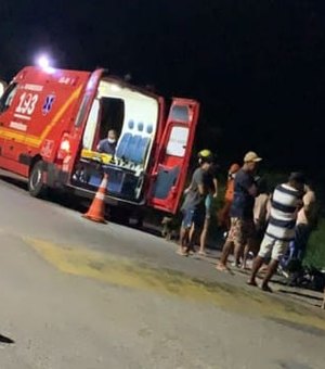 Motociclista morre ao cair em quebra-molas e bater a cabeça na pista, em São José da Tapera