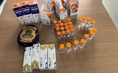 Medicamentos emagrecedores apreendidos pela PF em Alagoas