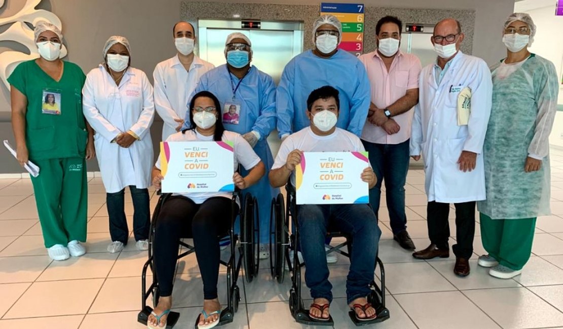Hospital da Mulher concede alta a dois pacientes de Manaus que se recuperaram da Covid-19