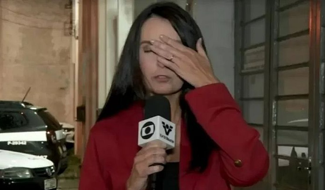 VÍDEO. Jornalista de afiliada da Globo desmaia durante reportagem ao vivo